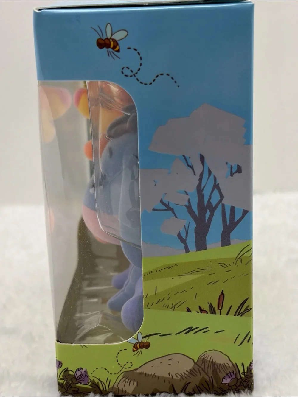 Disney Winnie The Pooh Tigger & Eeyore Flocked Figures 2 PCS New